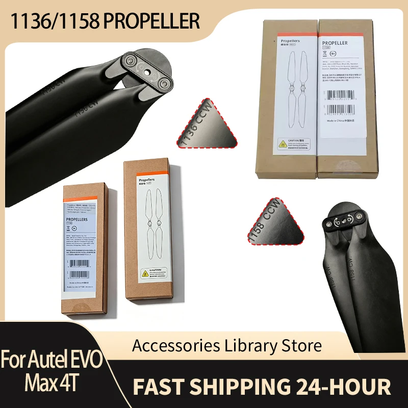 Original 1136/1158 Propeller Blade Repair Parts For Autel EVO Max 4T 1136 Propeller Accessories 1158 Wings Replace Parts
