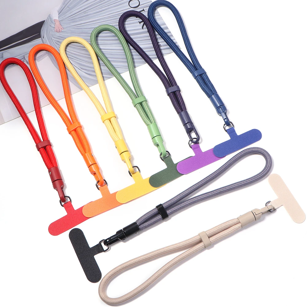 1Pc Colored Short Wrist Strap Universal Adjustable Lanyard
