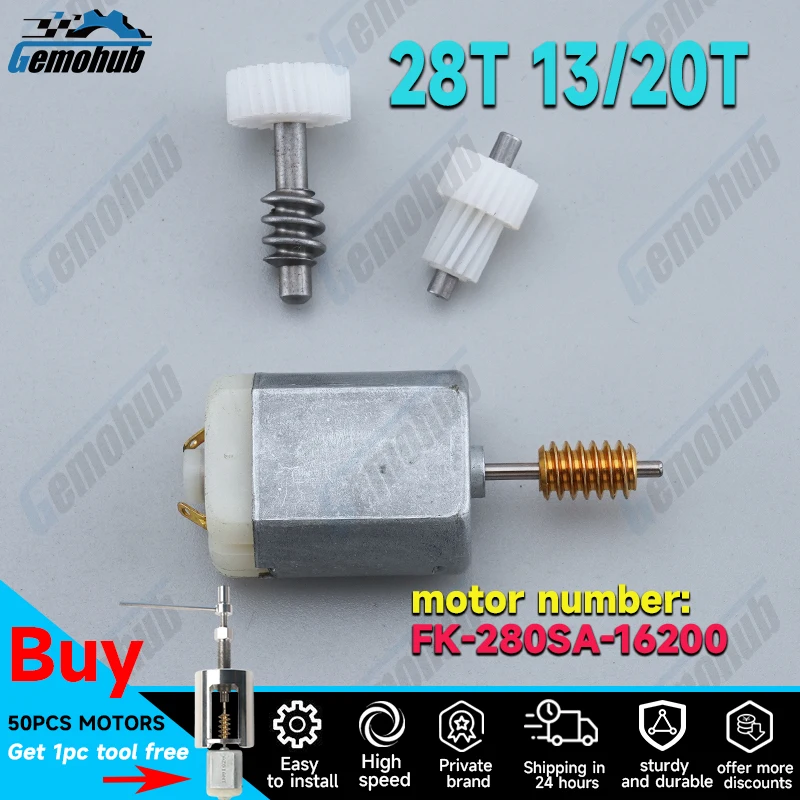 Gemohub FK-280SA-16200 28T 13T/20T For Hyundai JM Tucson Kia Sorento car rearview mirror reversing electric folding motor gear