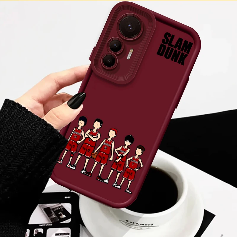 Slam Dunk Anime Comics Eye Ladder For Xiaomi MI 14 12T 11 Lite Poco M3 X5 X4 F5 F4 F3 F2 GT Pro 5G Cover Phone Case