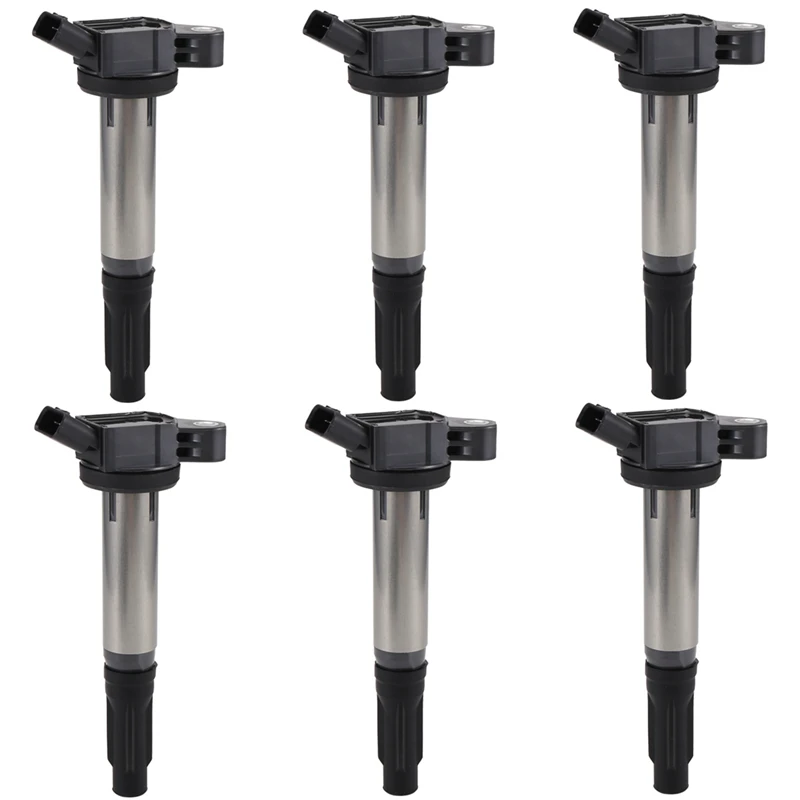 6Pcs Ignition Coil Pack 90919-02255 For Lexus ES350 RX350 Toyota Avalon Camry RAV4 Highlander