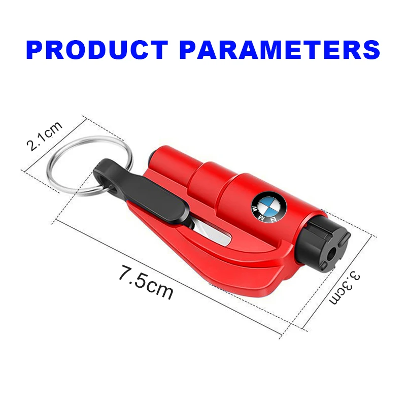 2-in-1 Car Safety Hammer Auto Emergency Glass Window Breaker Car Tool For BMW 320i 325i 320Li 325Li 330Li X7 X3 X4 X5 X6 E39 E60