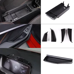 For BMW 1 2 Series F40 F44 2020-2024 ABS Black Car Armrest Box Storage Box Rear Door Storage Box Navigation Rear Storage Box
