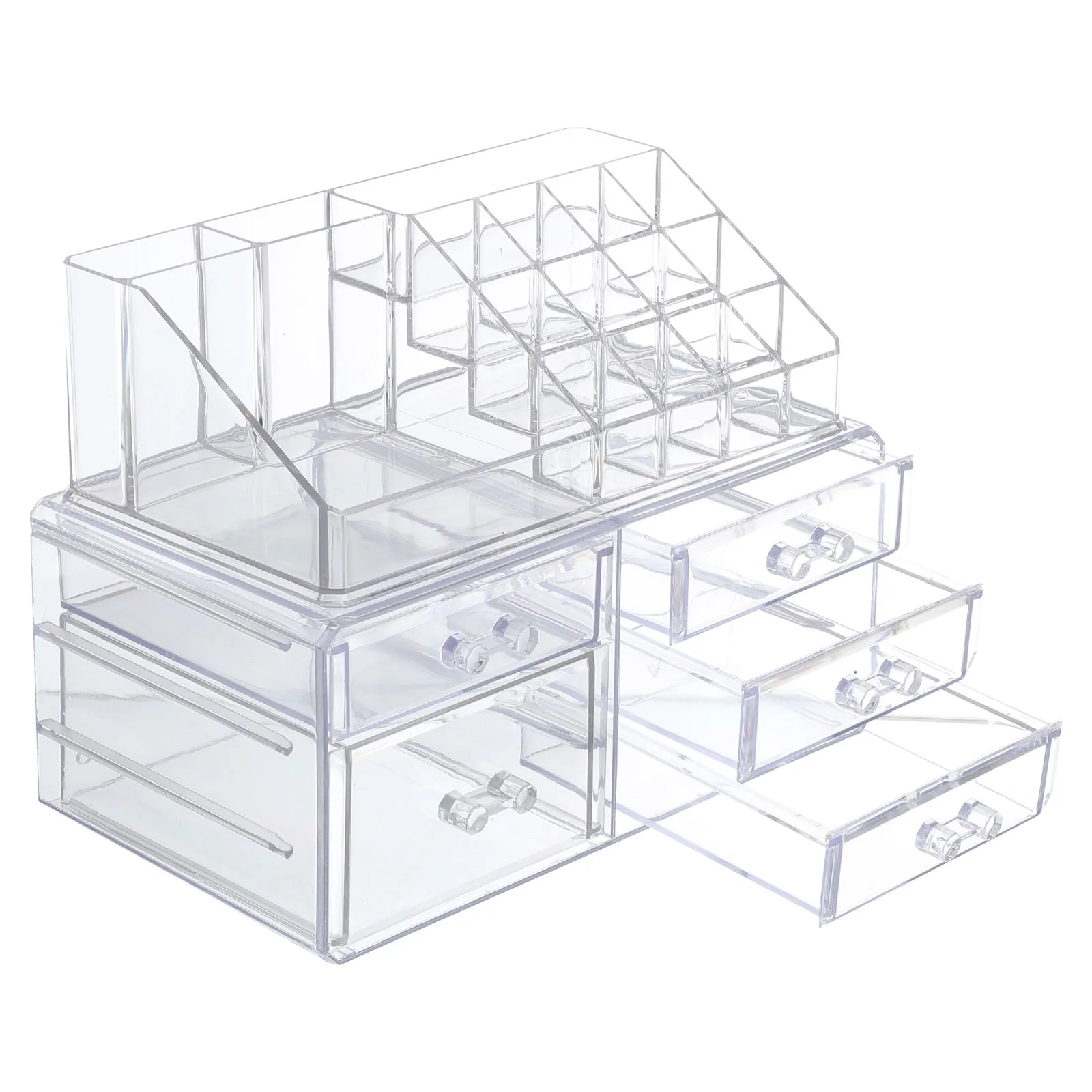 

Cute Desktop Storage Organizer Drawer Beauty Jewelry Makeup Container For Lipstick Wrist Watch Cotton Swabs Toothpicks