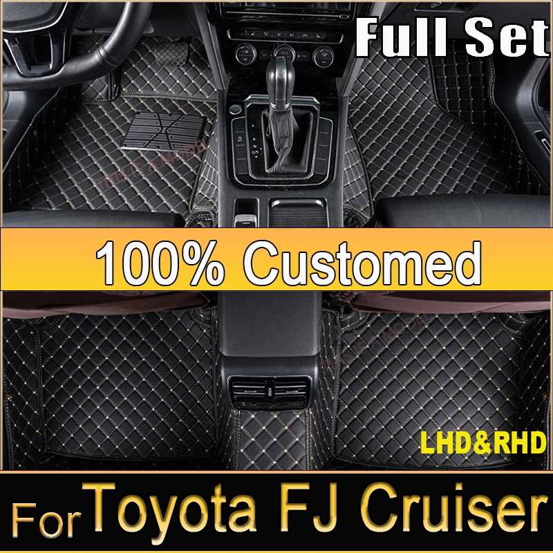 

Car Mats For Toyota FJ Cruiser XJ10 2007~2022 Auto Durable Carpet Rugs Leather Mat Waterproof Floor Pad Full Set Car Accessories