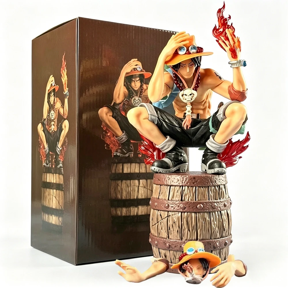

Фигурка Портгаса Д. Эйса из аниме One Piece, 15 см, для гольфа, с двумя сменными головами, статуэтка, игрушка, подарок, коллекционный предмет, украшение, ПВХ