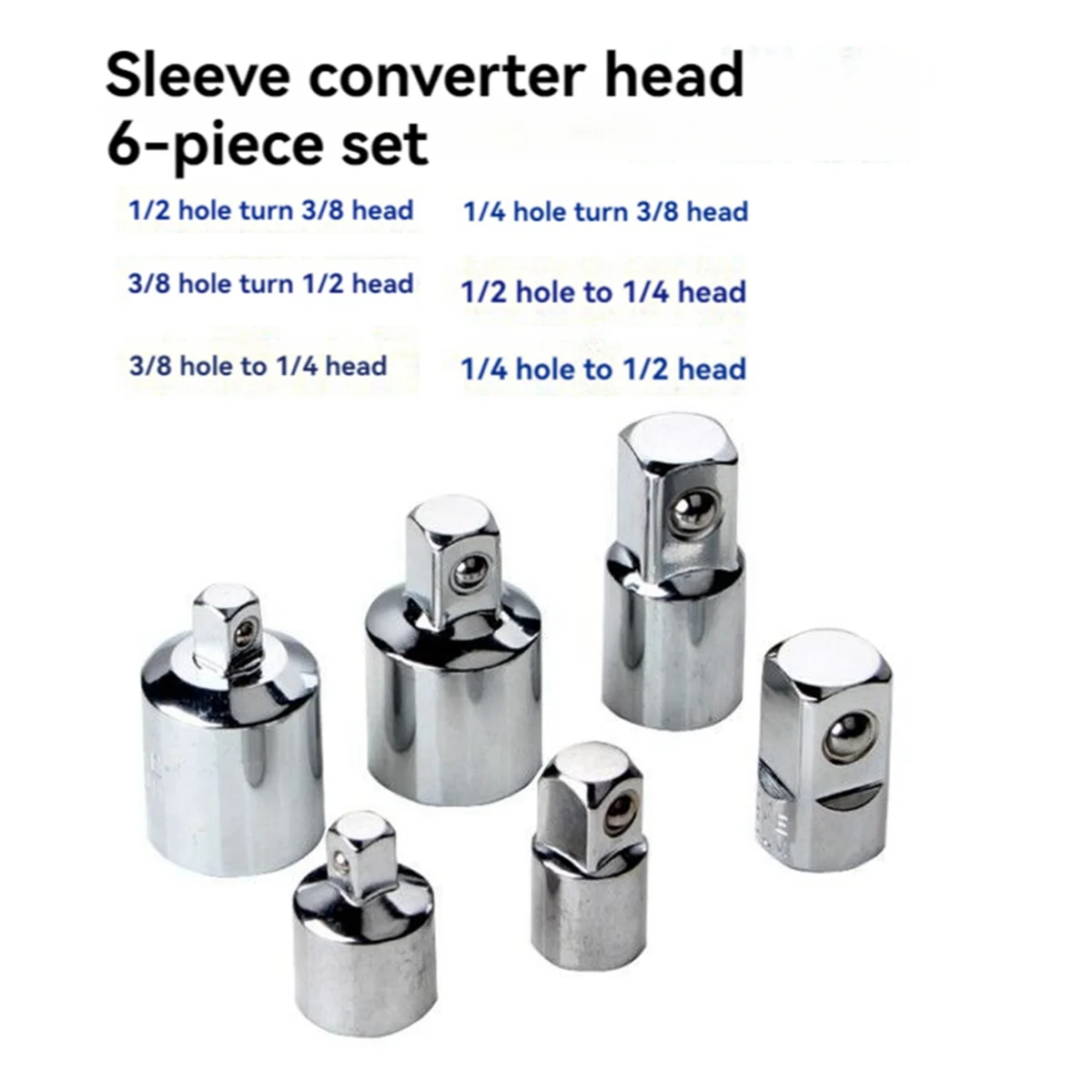 6 stücke Ratschen schlüssel buchse Konverter hülsen köpfe adapter mit universal gelenk umwandlung adapter