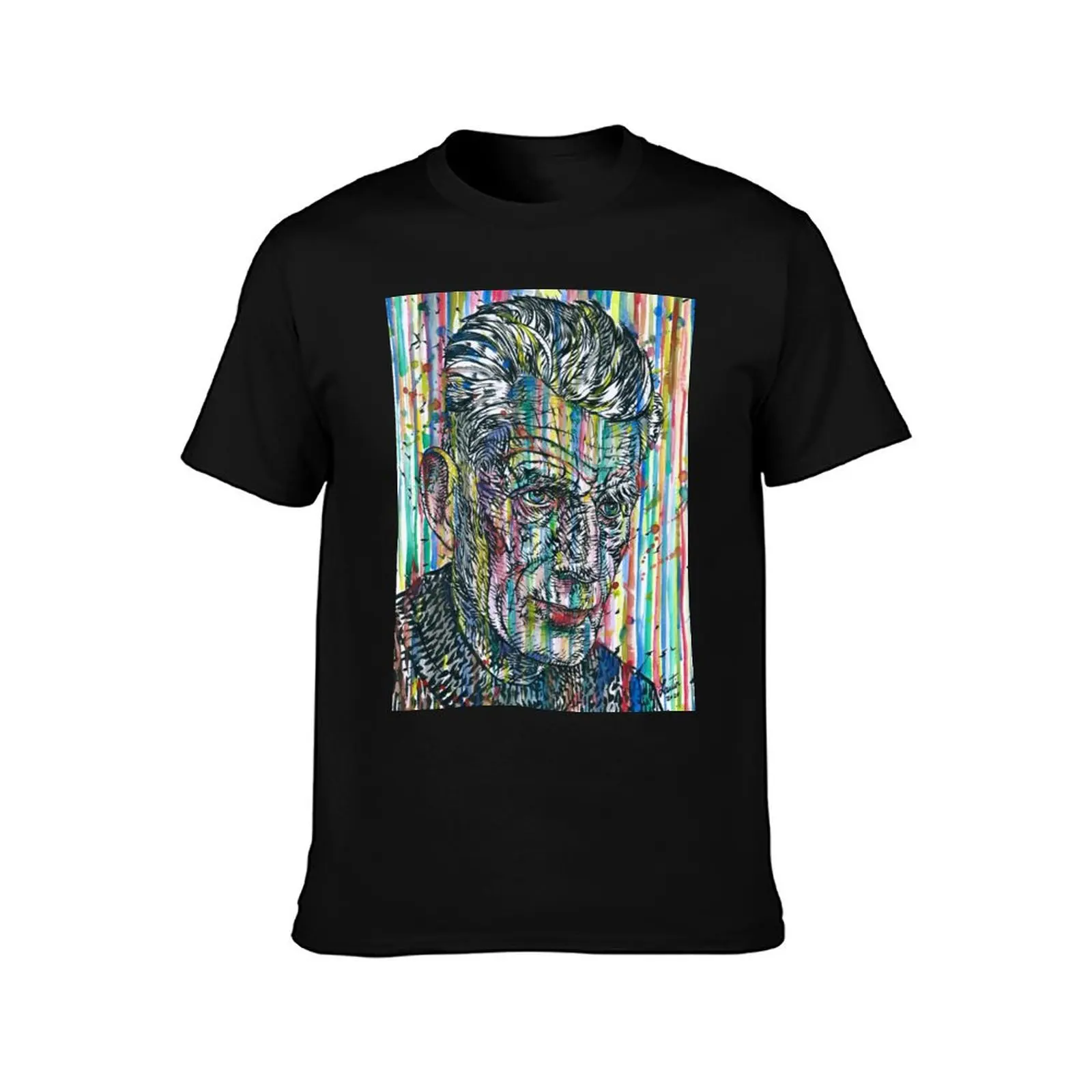 SAMUEL BECKETT watercolor and ink portrait.1 T-Shirt Soft Anti-Shrink Cotton Tee T-Shirt