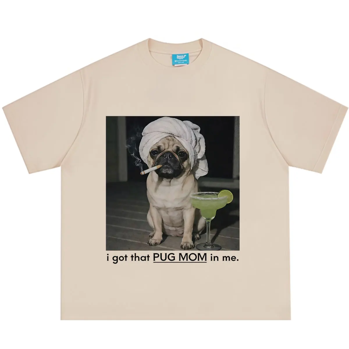 I Got That Dog in Me Pomeranian Lover Meme T-Shirt Men Women Fashion Streetwear T-shirts Classic Cotton Oversized T Shirts Tops
