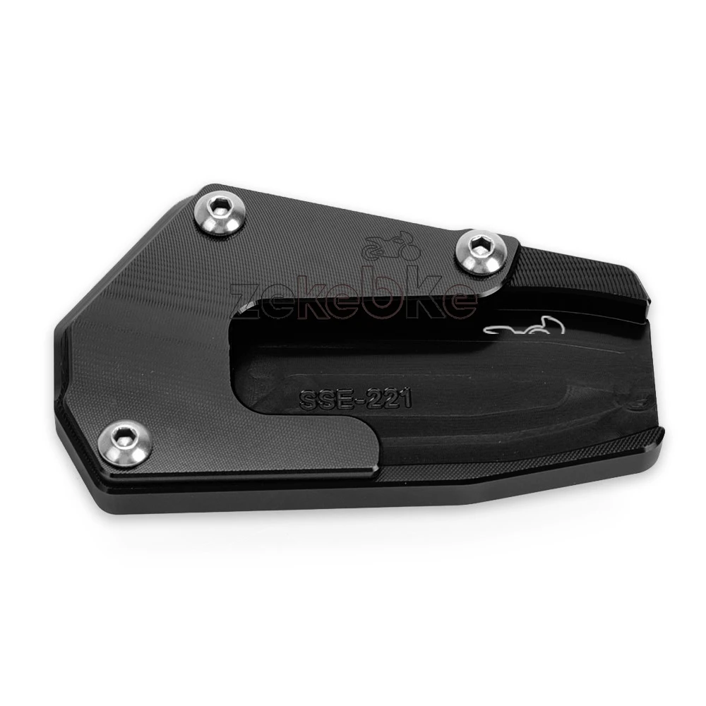 For SUZUKI BURGMAN 650 Kickstand Foot Side Stand Extension Enlarger Support Plate Pads 2013 2014 2015 2016 2017 2018 2019 - 2023