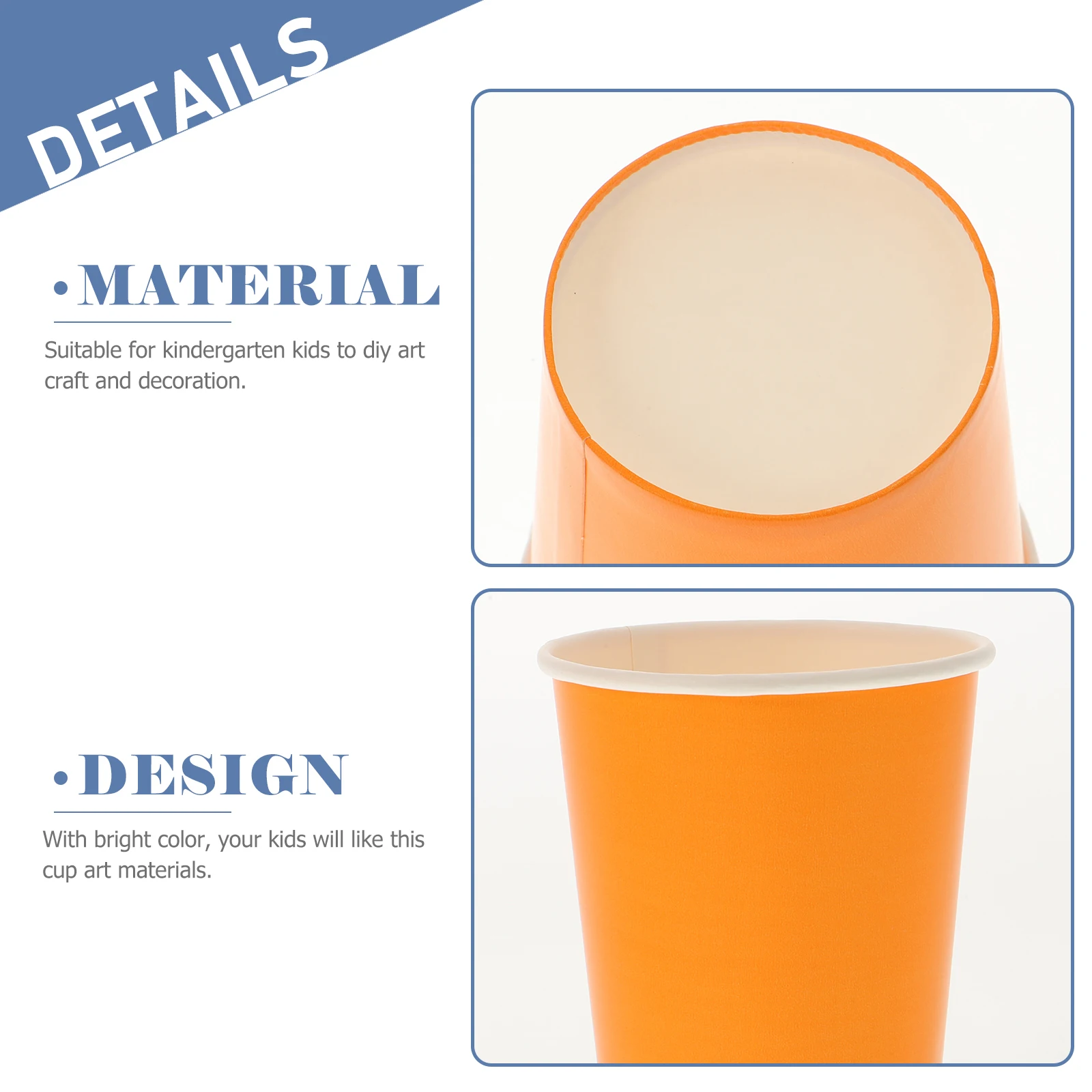 

100Pcs Colorful Diy Craft Paper Cups EcoFriendly Art Supplies For Kindergarten Children Decorations