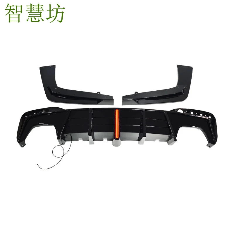 

Подходит для BMW 5 серии G30 2017-2023 годов, модифицированная топовая модель с LED-подсветкой, задний спойлер из материала PP, комплект из 3 частей.