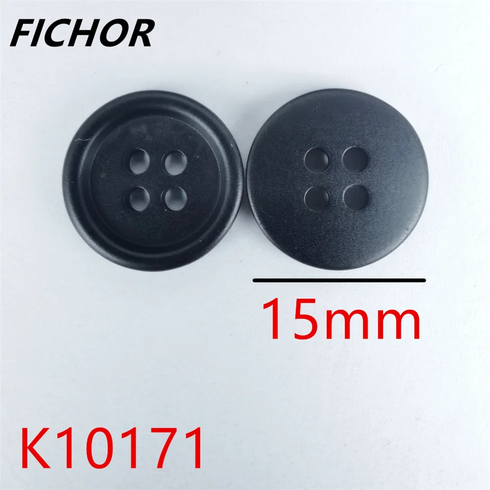30pcs 15mm 4 Hole  Solid Color Resin Sewing Buttons For Men Clothes Shirt DIY Bottons Apparrel Scrapbooking Accessories