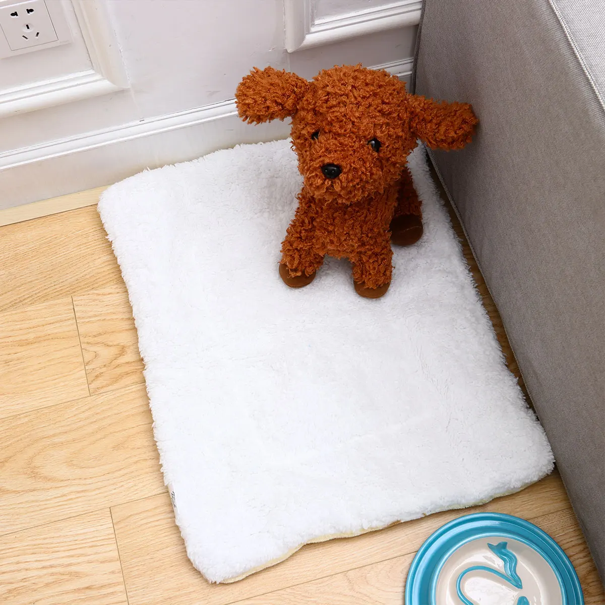 

Dog Mat Fleece Cushion Pad Dogs Small Blanket Blankets for Pets Warm Bed Soft Puppy