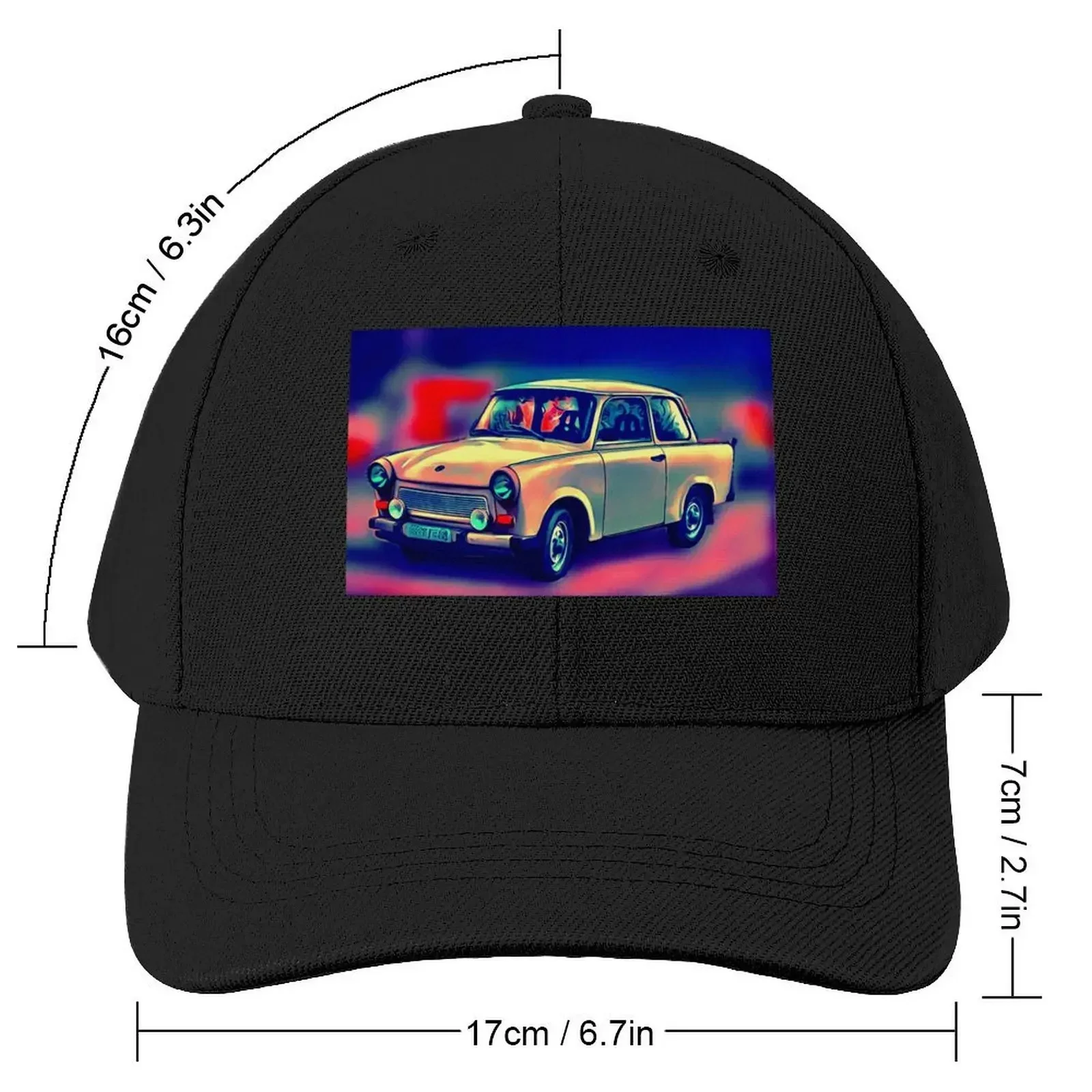 Trabi - Trabant Baseball Cap Military Cap Man Designer Hat party Hat derby hat For Men Women's