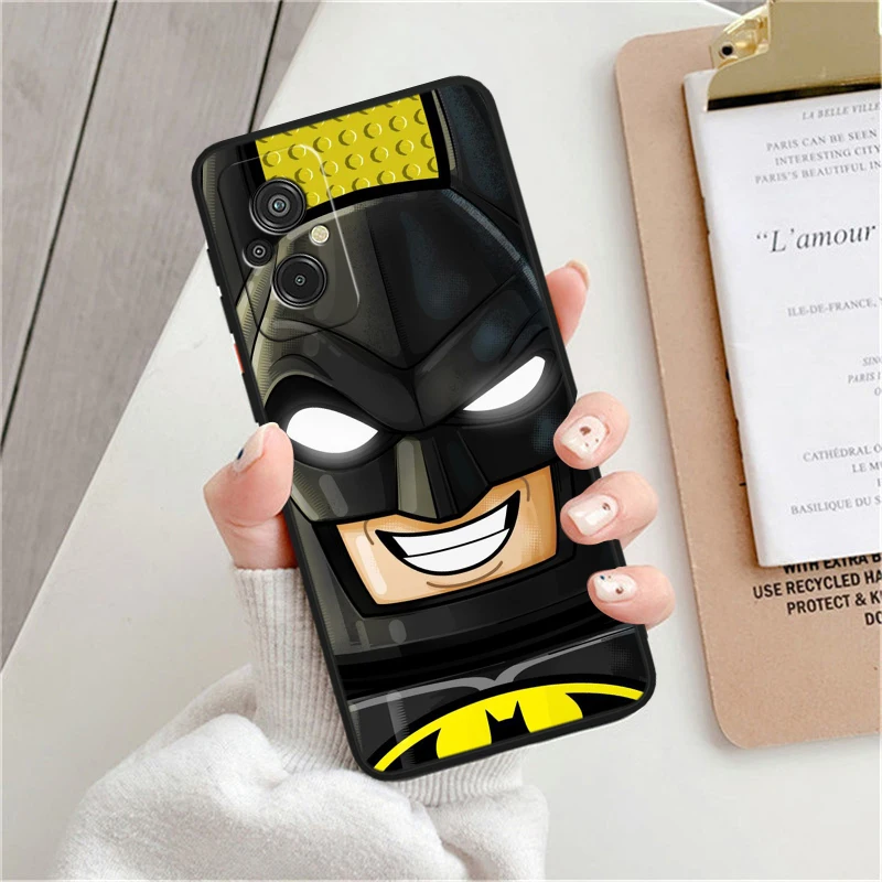 Batman Superman For Xiaomi Redmi K60 12C 12 11A A1 11 10C 10X 9T 9C 9AT 8A Pro Silicone Black Phone Case