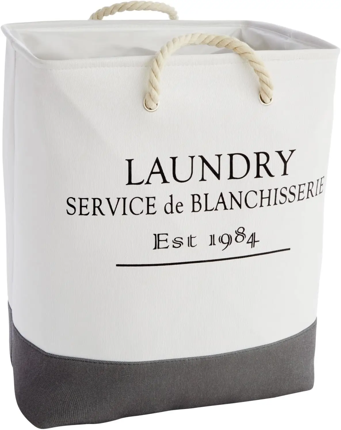 

Canvas Laundry Hamper - Space-Saving Collapsible Basket - Farmhouse Laundry Basket - Dry Cleaning