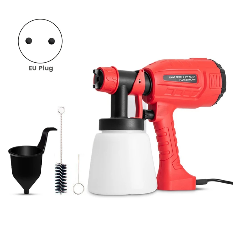 800ML Red Electric Spray Gun Tool Electric Spray Gun Paint Sprayer For Car Household Red Electric Spray Gun