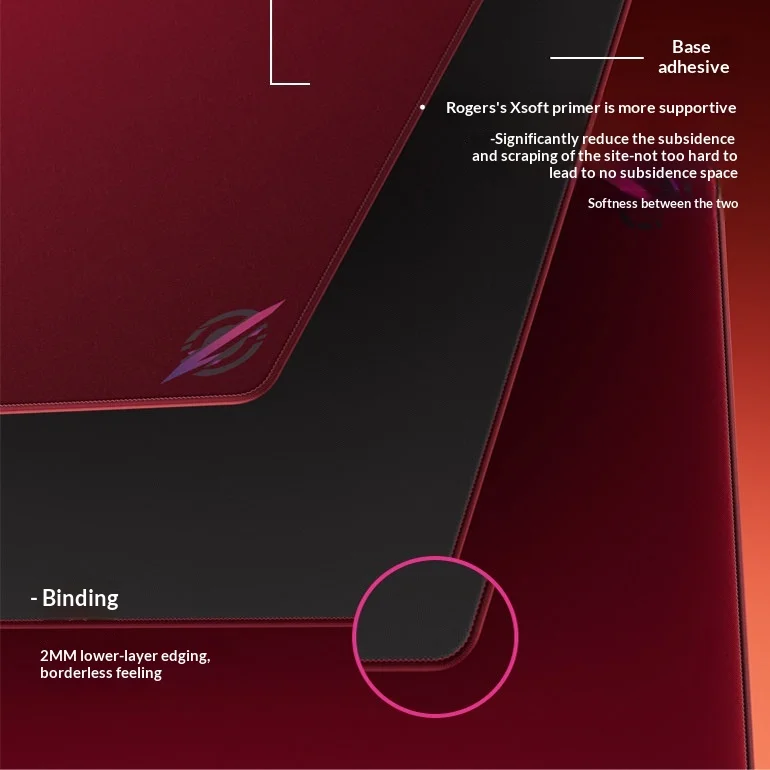 POZY YUN FPS Gaming Mouse Pad, Rough Chaotic‑Weave Control Surface,Premium E‑Sports Cloth Mouse Mat for Competitive Gaming