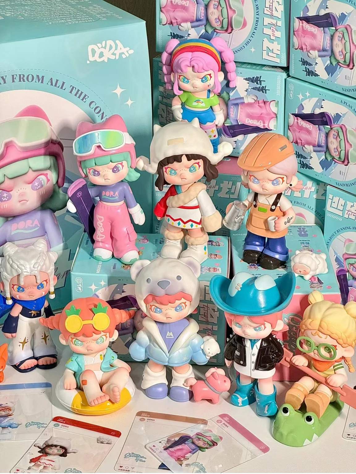 

Genuine Spot Dora Four-Generation Escape Plan Series Blind Box Ornaments Toys Figures For Girls Collection, Desktop Ornaments