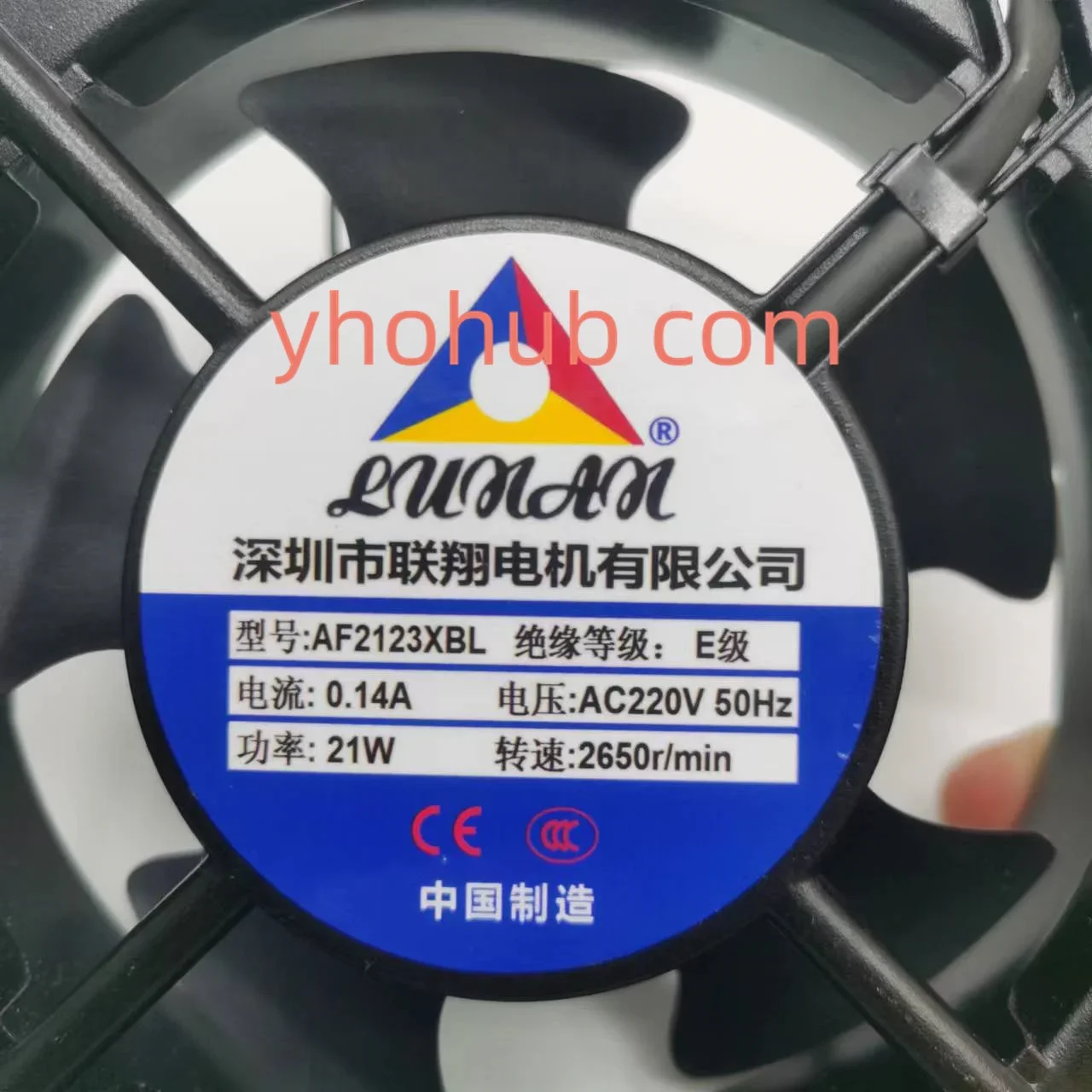 AF2123XBL AC 220 В 0,14 А 120x120x38 мм 2-проводной охлаждающий вентилятор для сервера