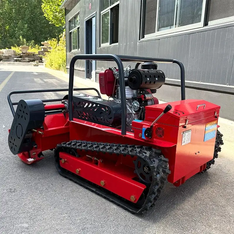 Customized Chinese Factory Hot zero Turn Robot Electric 24V Battery Remote Control Crawler Lawn Mower