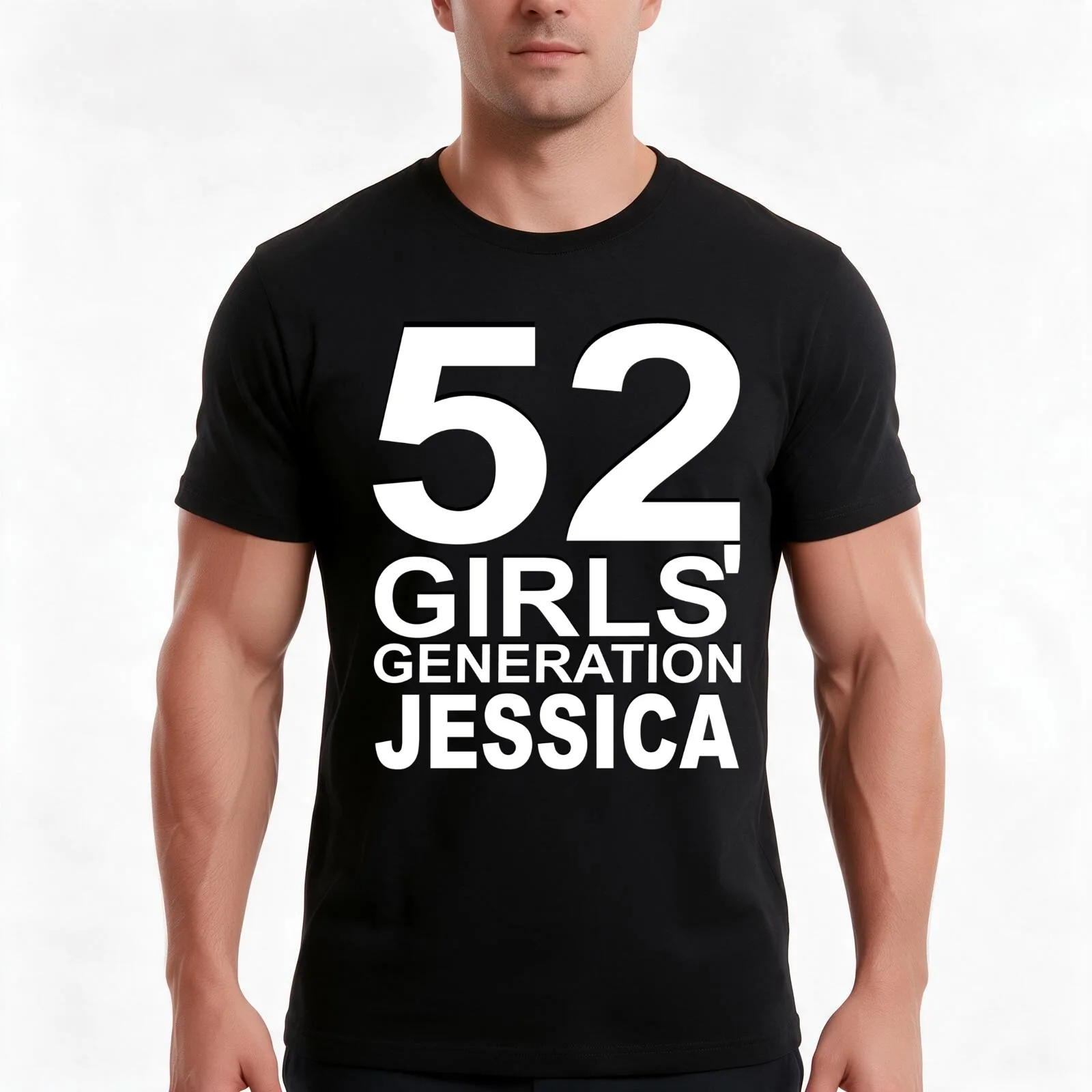 GIRLS GENERATION JESSICA T-Shirt Summer Casual Cotton Tee Oversized Streetwear Tops Vintage Graphic Print Unisex Men Women