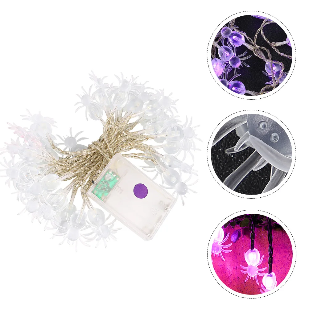 

Halloween Spider String Lamp 3M Eco LED Lights Outdoor Garden Decoration Scary Atmosphere Party Supplies Props