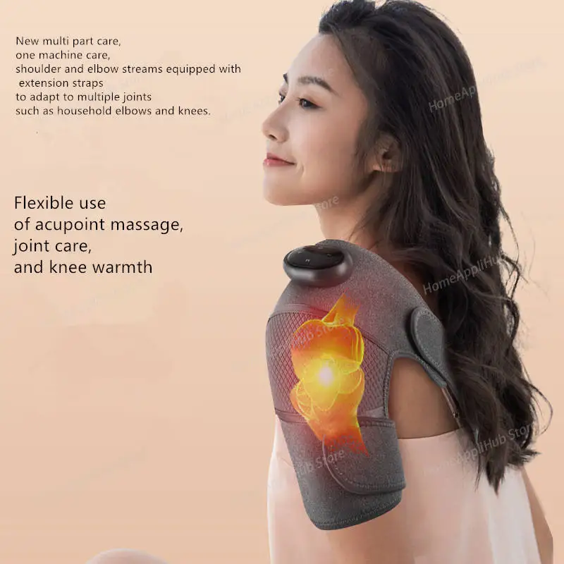

Knee Heating Vibration Massage Joint Physiotherapy Hot Compress Massager Elbow Shoulder Support Thermal Knee Pad Relieve Arthrit