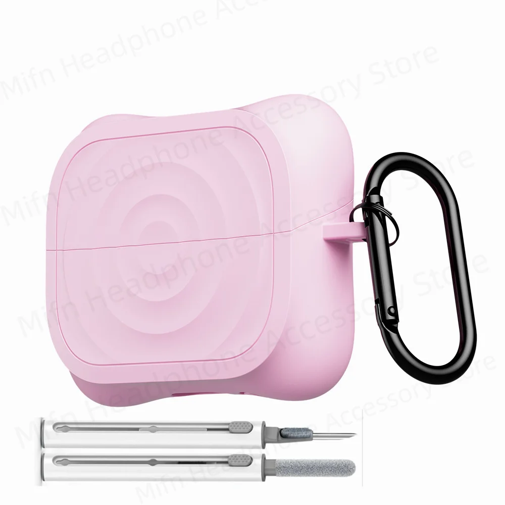 حافظة 2025 Buds 3 Pro ﻿ تصميم جديد بمظهر إبداعي مع غطاء طقم تنظيف لهاتف Samsung Galaxy Buds 3 Pro Funda للنساء