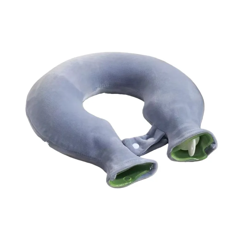 2pcs Hot Water Bottle U Shaped Neck Hanging Water Filling Thickened Anti-explosion Neck Shoulder Hot Compress Pain Relief