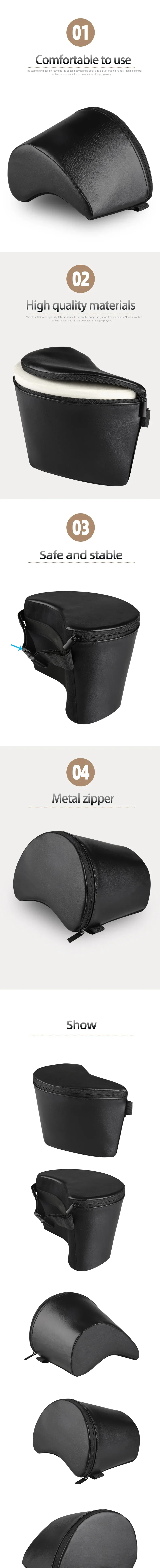 Flanger Klassische Gitarre Rest Kissen Schwamm Bein Balance Unterstützung FA-60S Tragbare Klassische Gitarre Pads Gitarre Zubehör Teile – Detail 3