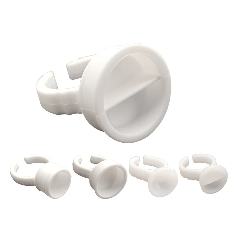 

100pcs Disposable Ring Caps Microblading Tattoo Ink Cup For Permanent Pigment Holder Rings Accessories Makeup Tools