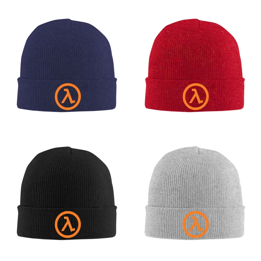 Hot Game H-Half L-Life L-Lambda Logo Unisex Knitted Hat Outdoor Warm Men Solid Color Crimping Skullies Beanie Cap Hip Hop Caps