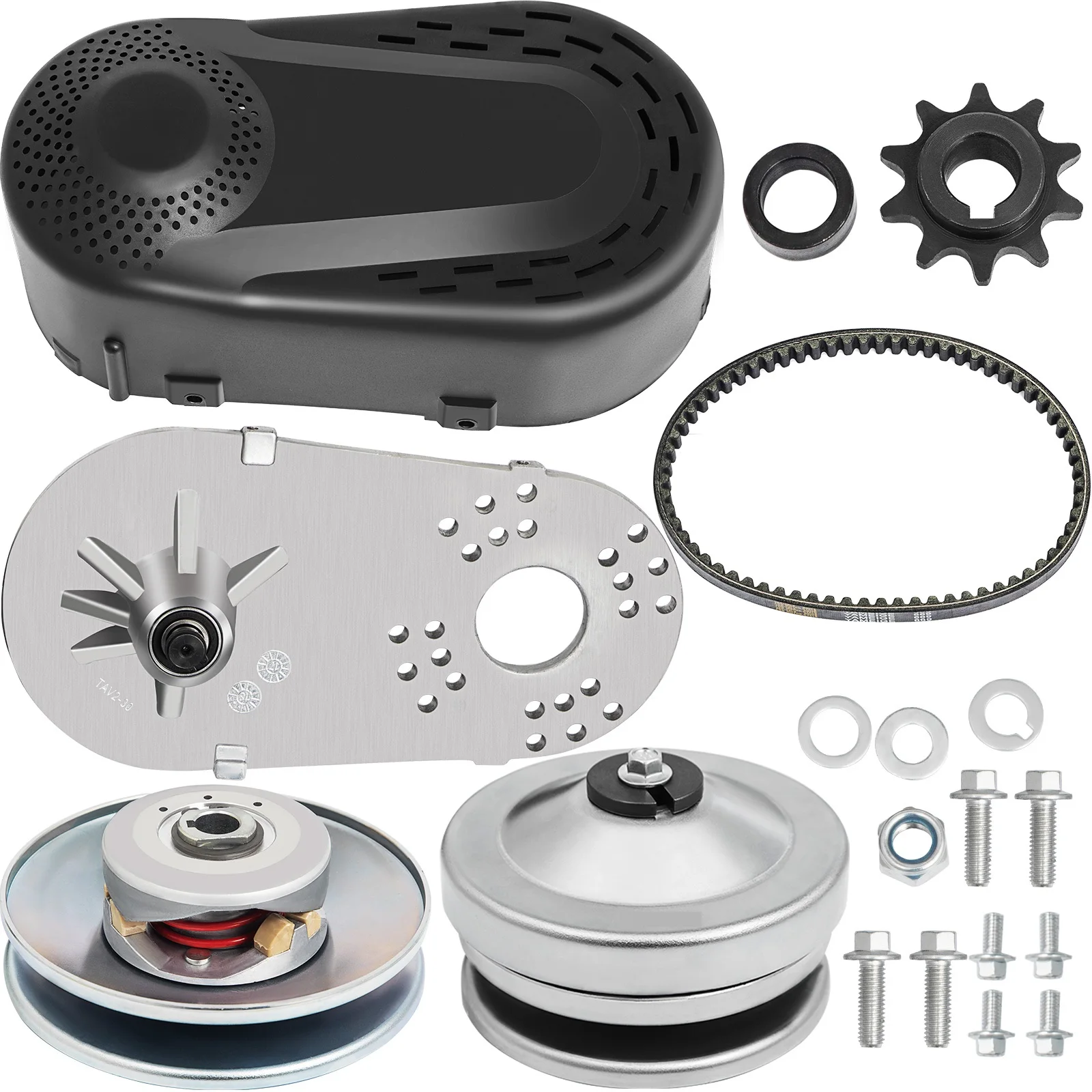 Zestaw przemiennika momentu obrotowego gokartu Sprzęgło CVT 3/4" Zastępuje Comet TAV2 30-75 218353 Manco 10T # 40/41