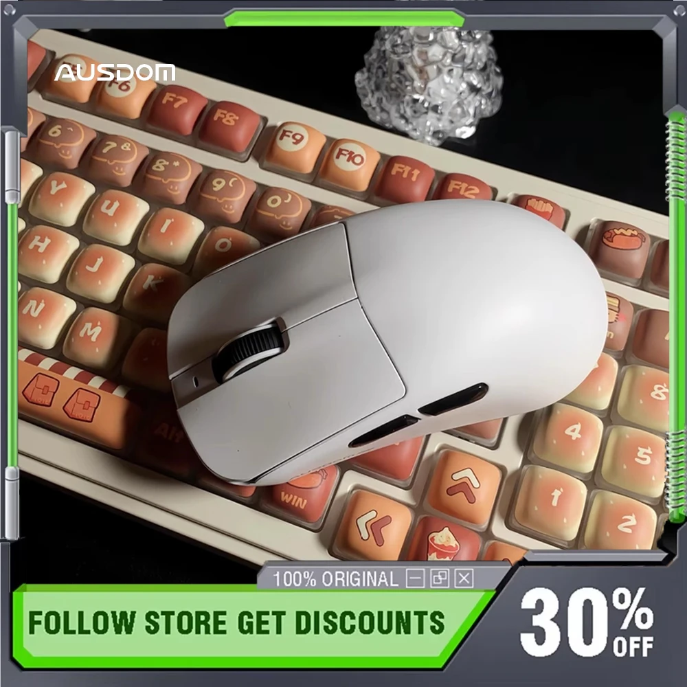 AUSDOM G03 Air/Pro Three Mode Bluetooth Wireless Mouse Ergonomic Lightweight RGB Low Latency CS Customized E-sports Gaming Mouse