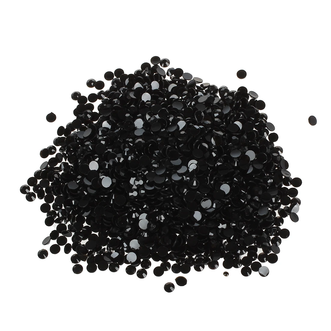 

2000pcs Flatback Acrylic Rhinestones Beads Nail Art (Black)