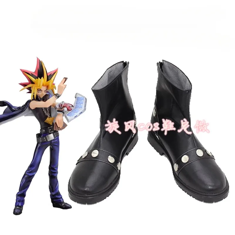 

Обувь в стиле аниме, игра King Duel Monsters Yugi Muto, ботинки для косплея, женские и мужские ботинки для вечеринки на Хэллоуин, ролевые игры на заказ