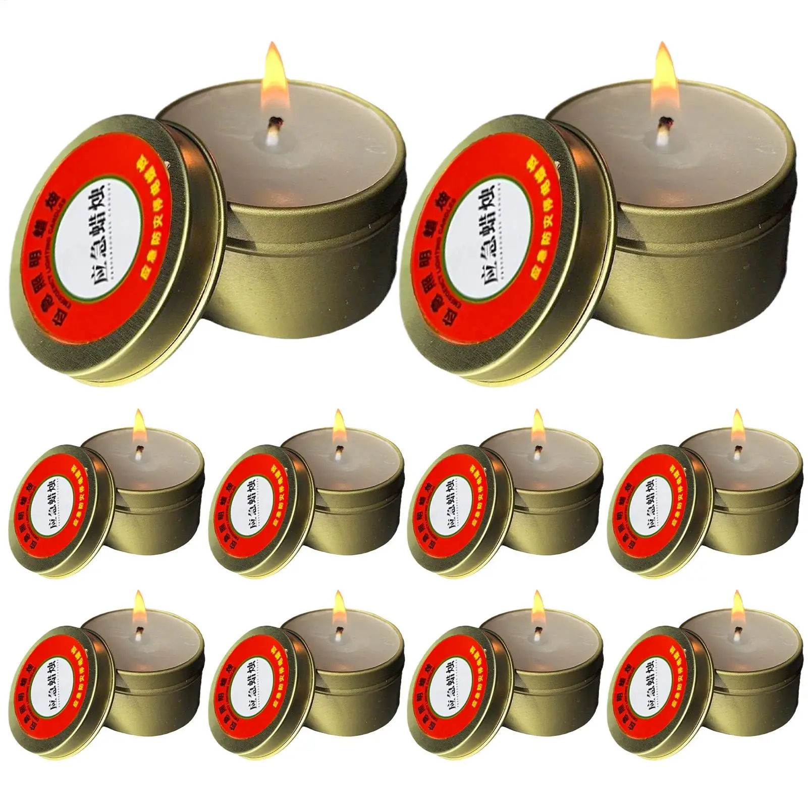 Power Outage Candles Unscented Candles Long-Lasting for Home Outdoor Activities Survival Fishing Camping Outdoor