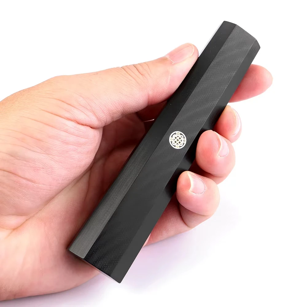 Kitchen Knife Handle Black G10 Octagonal Handle Factory Customized DIY Replacement Material Japanese Sashimi Chef Knife Handle