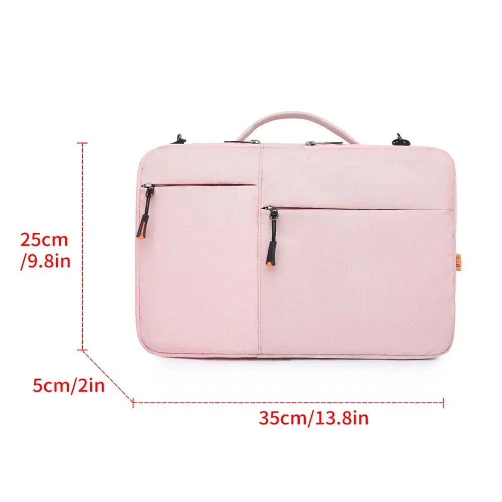 13 14 inch Shockproof Tablet Bag Multiple Pockets Multilayer Protective Pouch Plush Lining Waterproof Sleeve Bag Outdoor