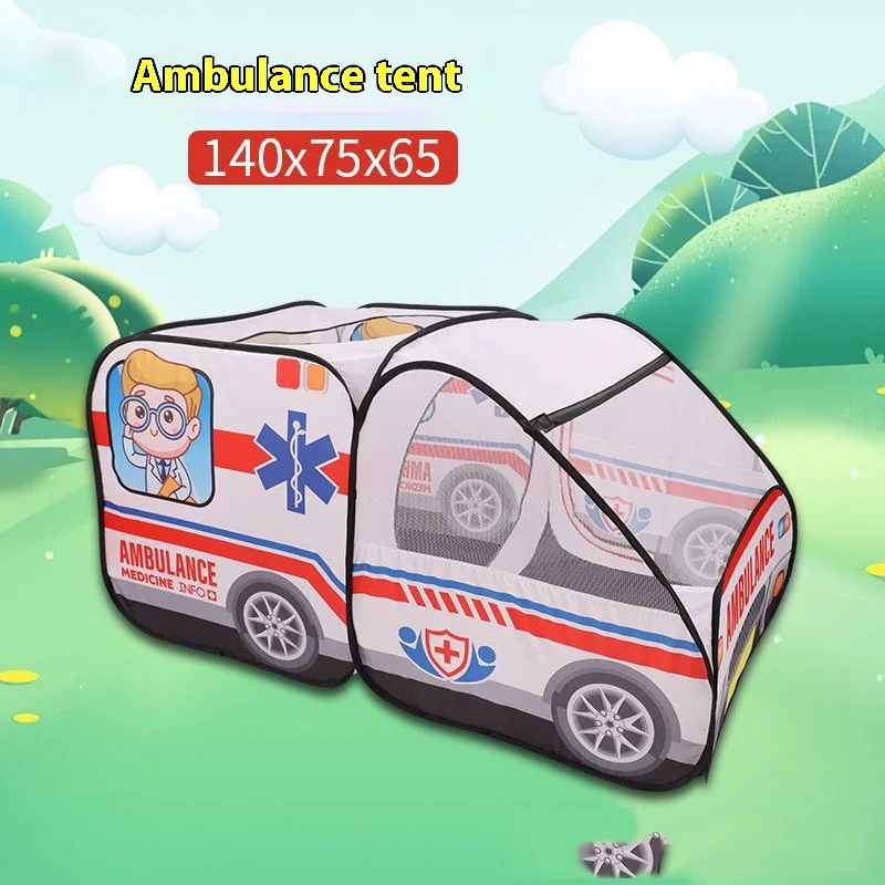 Super Large New Children's Tent Cartoon Car Theme Tent Indoor and Outdoor Game House Automatic and Convenient Installation Free