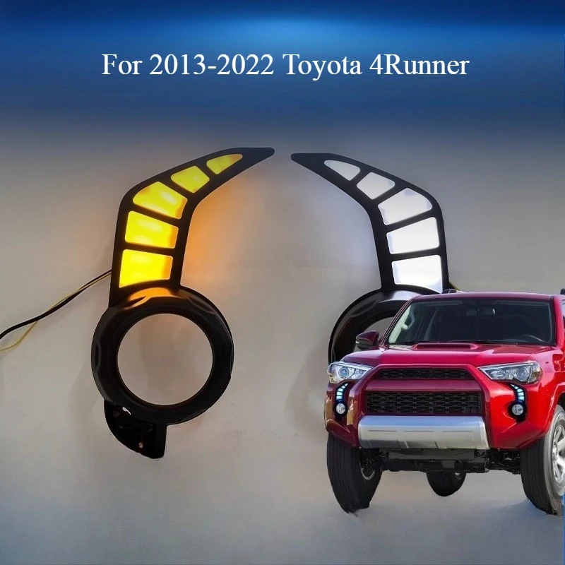 

For 2013-2022 Toyota 4Runner Daytime Running Light 4runner Fog Light Frame Modified LED Running Light Turn Signal