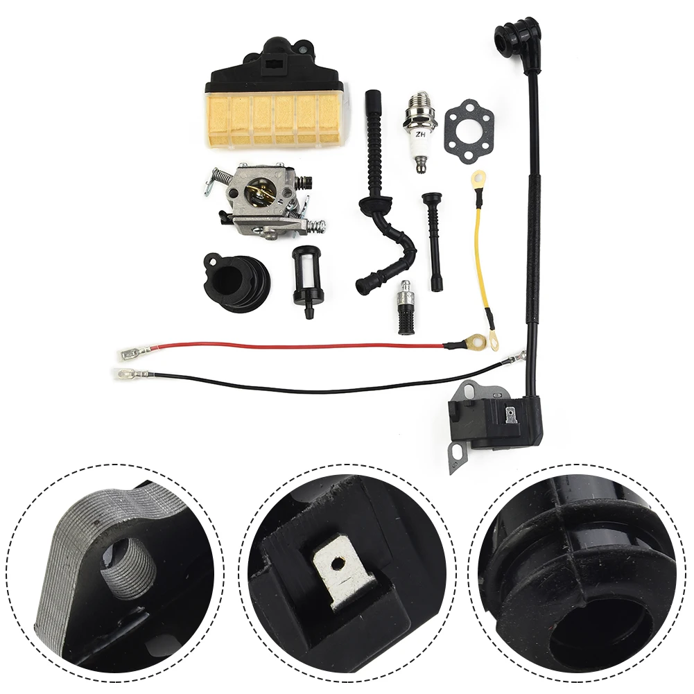 Imagem -04 - Carburador Ignição Bobina Kit ar Filtro Combustível Pipe Grupo Motosserra Stihl 021 023 025 Ms230 Ms250 Ms210 021 025 11231200605