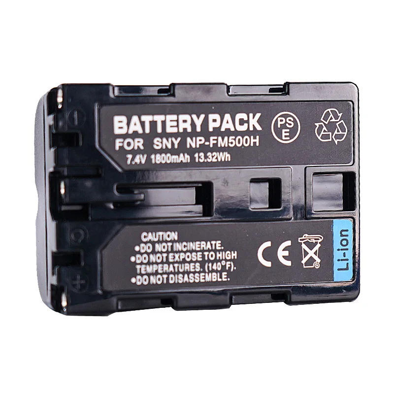 بطارية كاميرا 7.4 فولت 1800 مللي أمبير NP-FM500H لأجهزة سوني A550، A560، A580، A57، A65، A350، A450 بطاريات رقمية