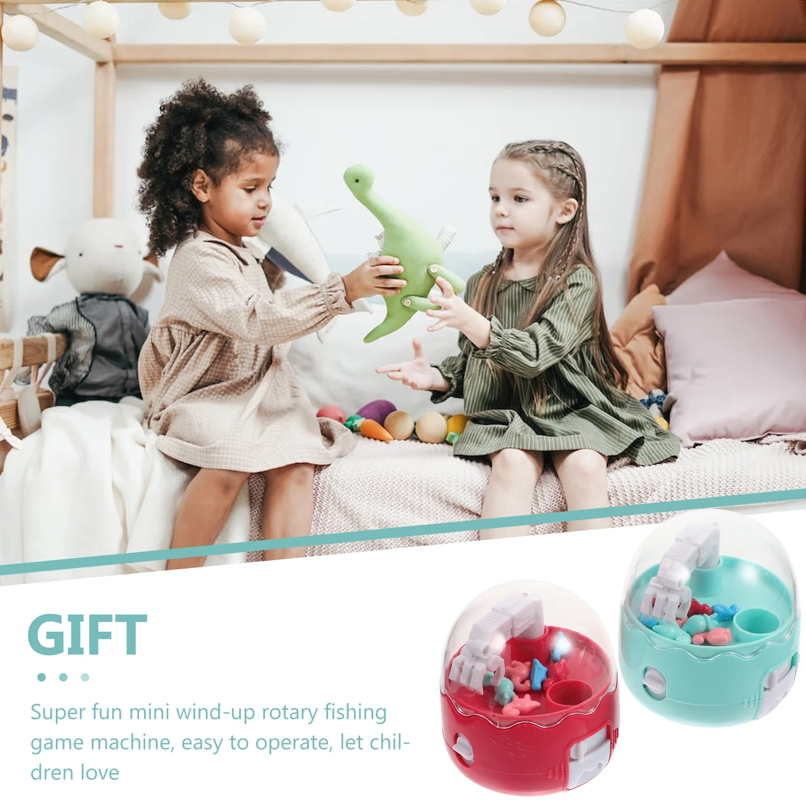 Mini machine à griffes de bureau pour enfants, jouets drôles pour bébés et filles, faveur pour enfants, 2 pièces