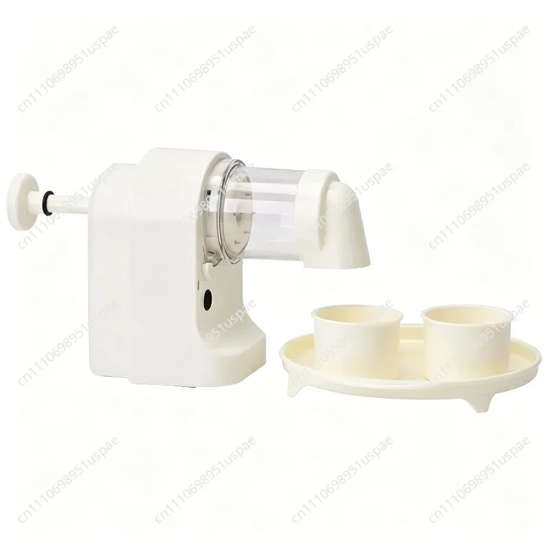 Electric Mini Slush Machine Hail Ice Crusher Manual No-Plug-In Street Vendor Fluffy Snow Ice Machine
