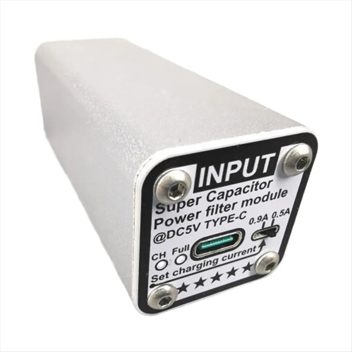 DT605 Mon.Type-C to Type-C DC 5V Super Capacitor Power Filter Enhanced Audio Dynamics for Audio Video Equipment PC