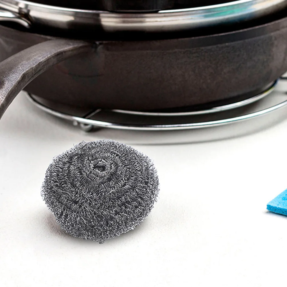 

20pcs Stainless Steel Cleaning Balls Metal Scrubbers For Pots Pans Baking Sheets Heavy Duty Dish Wash Tools Kitchen Grill