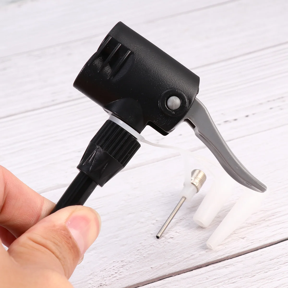 

Floor Pump Professional Bike Tire Inflator Easy Carry Use Sturdy Trustworthy Tool for Bicycles Motorcycles Balls Air Beds Silver